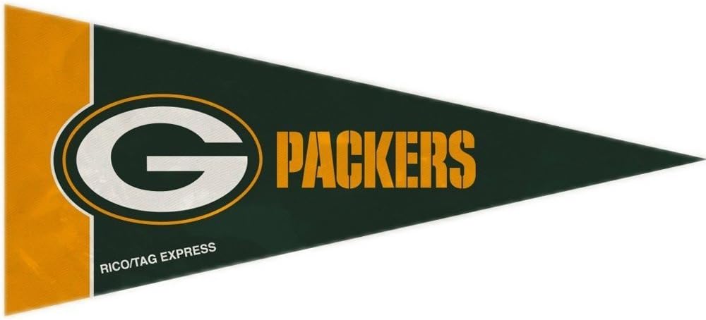 Green Bay Packers, Mini Pennants Pack, Licensed by Rico