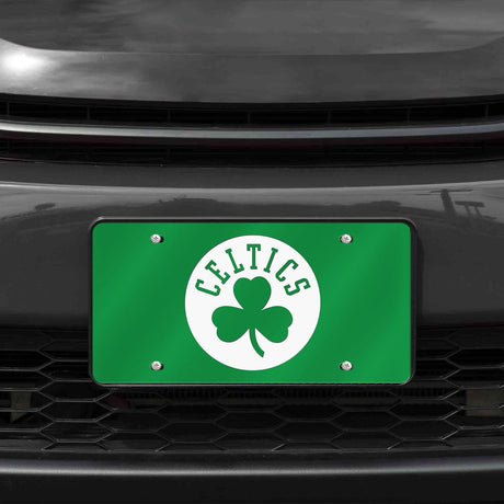 Boston Celtics, Laser Inlaid Metal License Plate Tag, Licensed by Rico