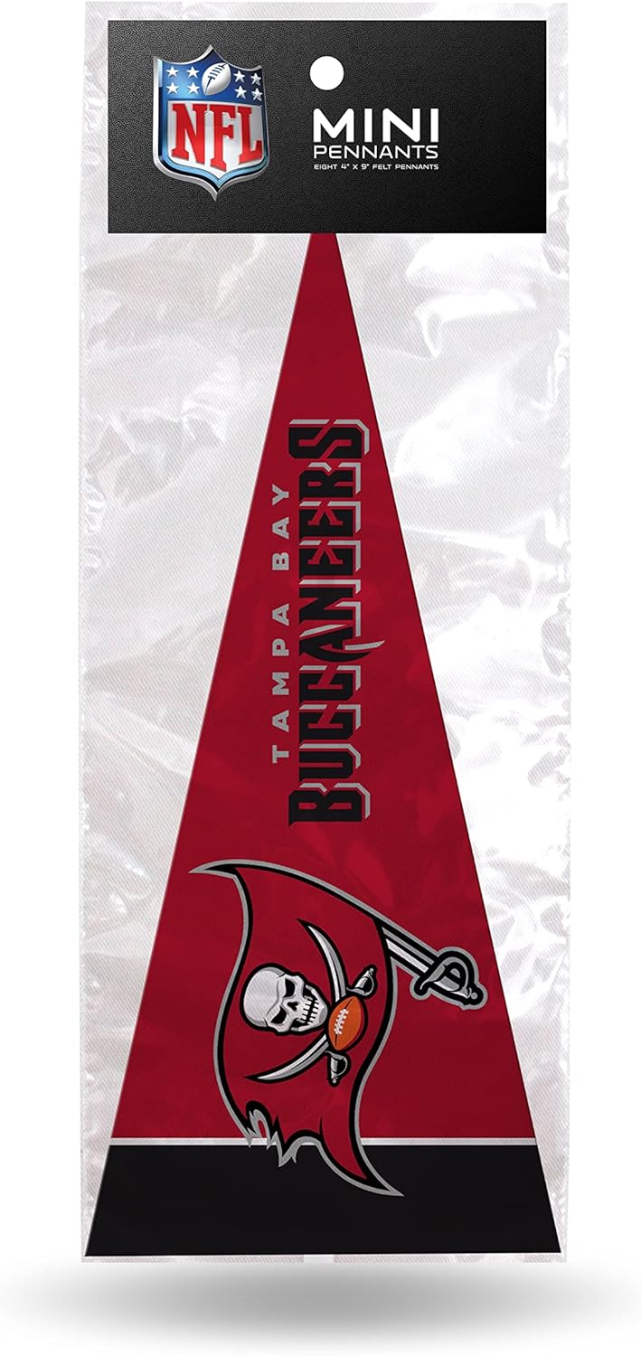 Tampa Bay Buccaneers Packers, Mini Pennants Pack, Licensed by Rico