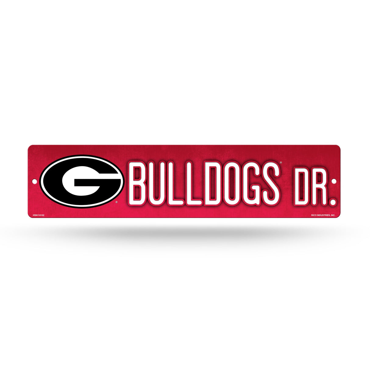 Georgia Bulldogs, HSN Street Sign (Plastic), Licensed by Rico