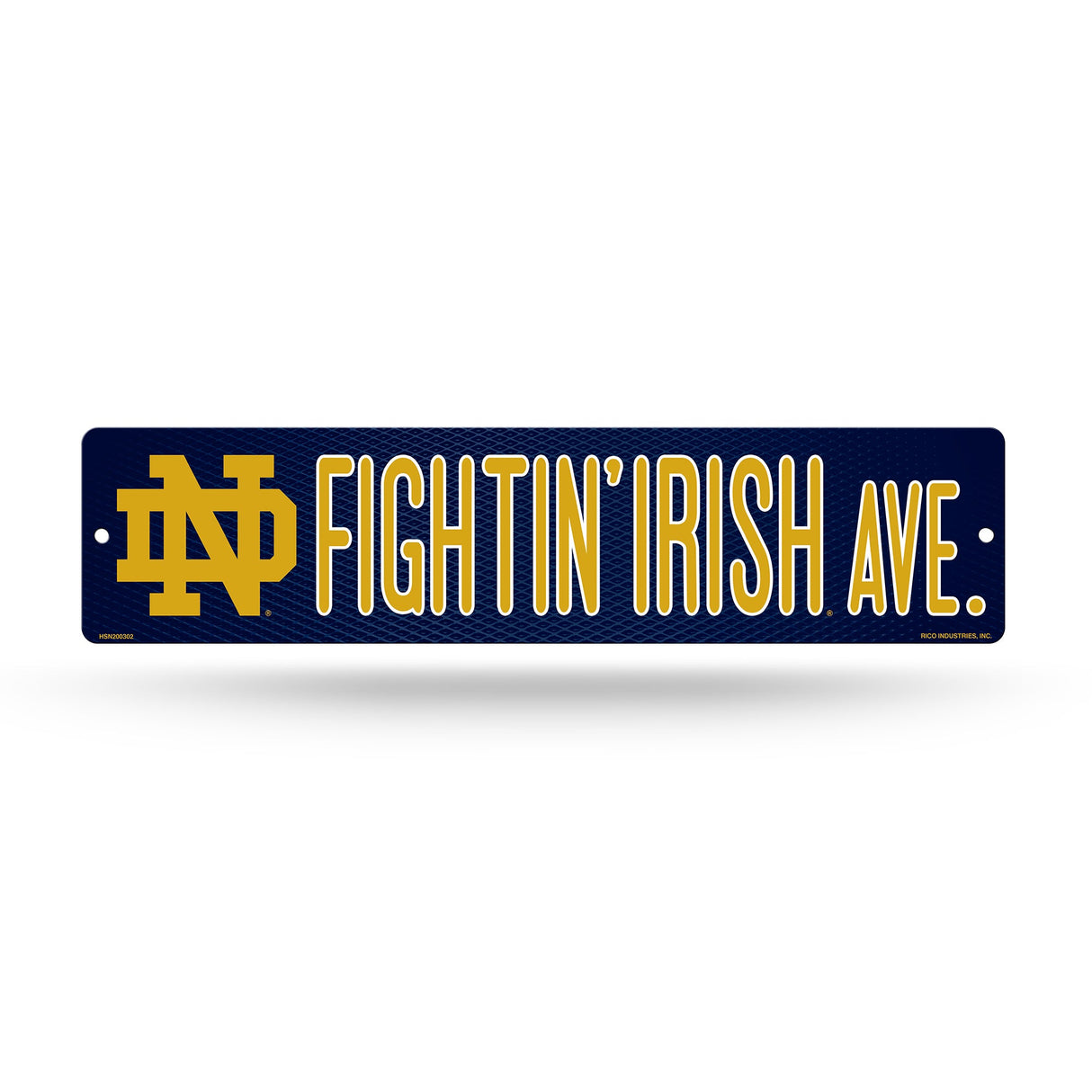 Notre Dame Fighting Irish, HSN Street Sign (Plastic), Licensed by Rico