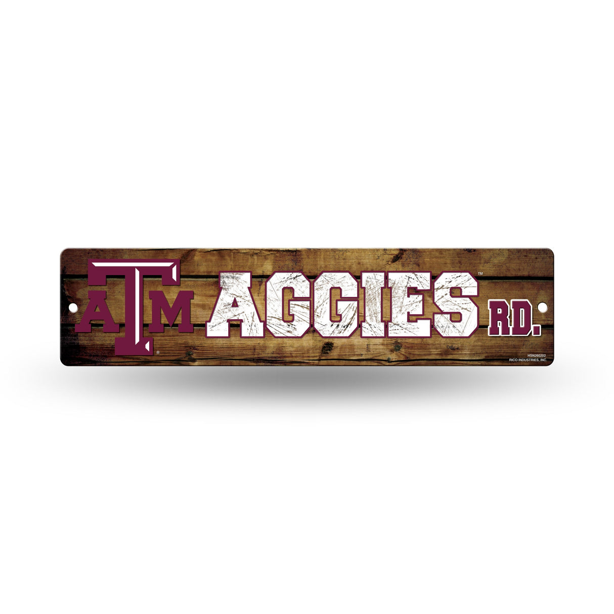 Texas A&M Aggies, HSN Street Sign (Plastic), Licensed by Rico