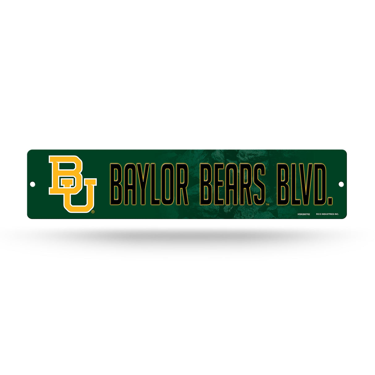 Baylor Bears, HSN Street Sign (Plastic), Licensed by Rico