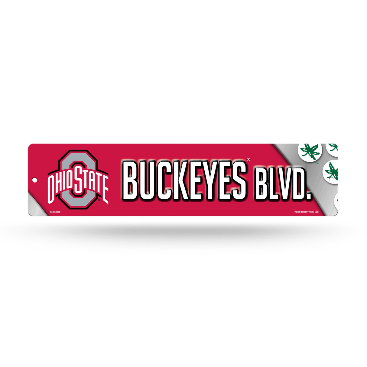 Ohio State Buckeyes, HSN Street Sign (Plastic), Licensed by Rico