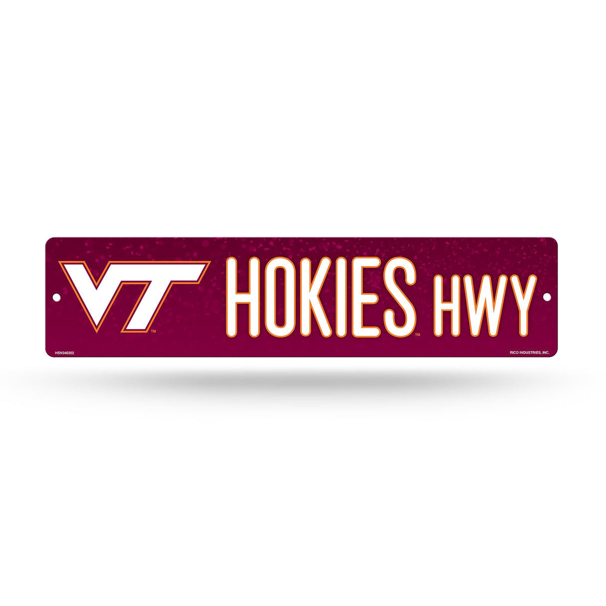 Virginia Tech Hokies, HSN Street Sign (Plastic), Licensed by Rico