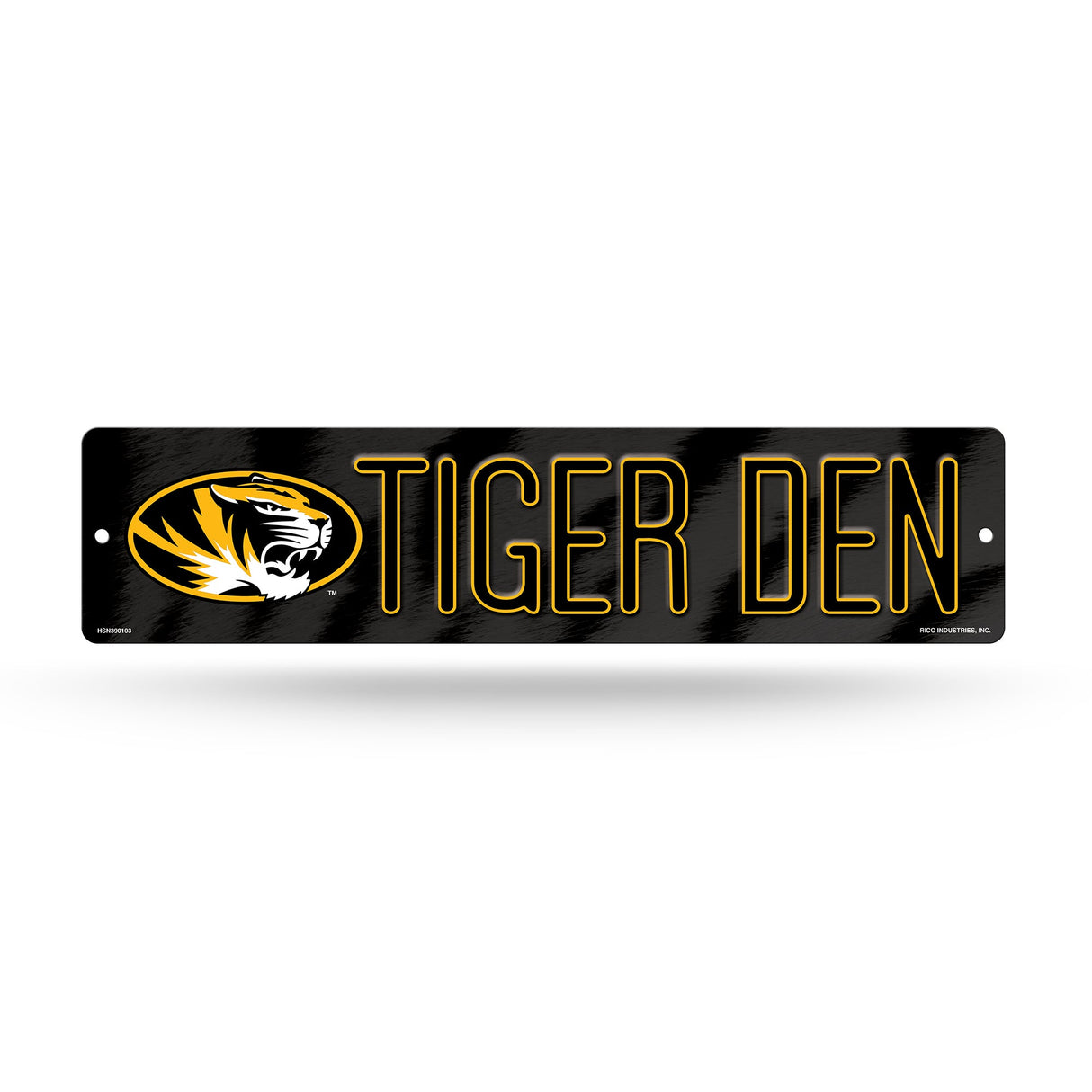 Missouri Tigers, HSN Street Sign (Plastic), Licensed by Rico