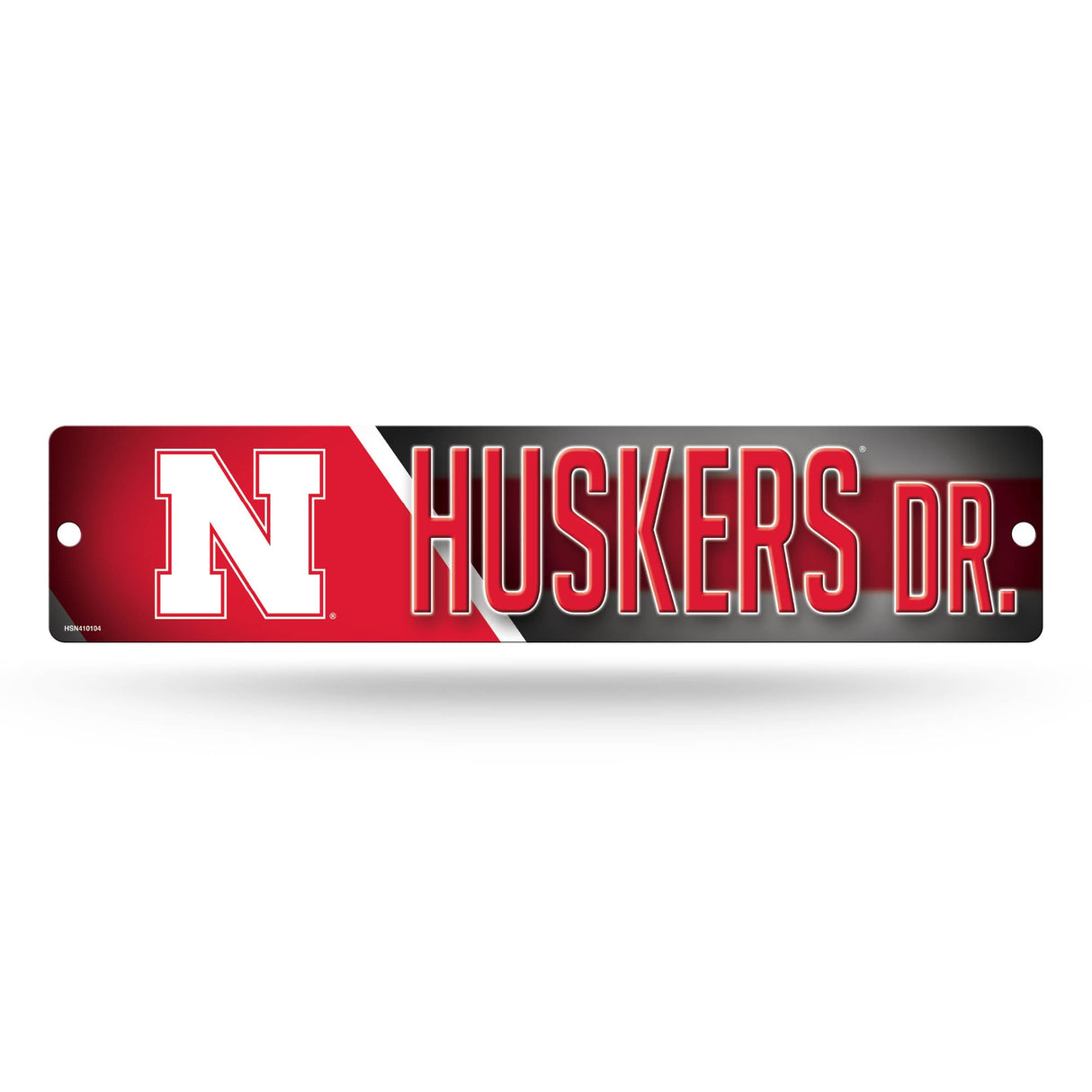 Nebraska Cornhuskers, HSN Street Sign (Plastic), Licensed by Rico