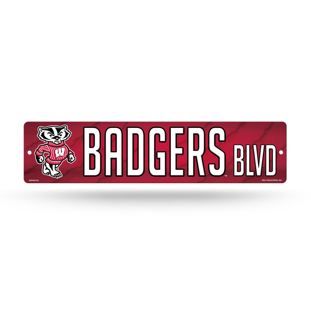 Wisconsin Badgers, HSN Street Sign (Plastic), Licensed by Rico