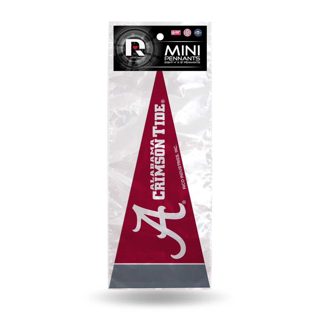 Alabama Crimson Tide, Mini Pennants Pack, Licensed by Rico