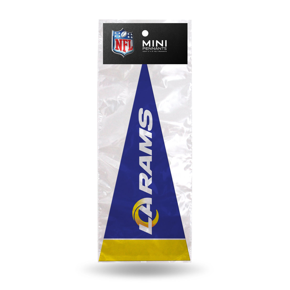 Los Angeles Rams, Mini Pennants Pack, Licensed by Rico