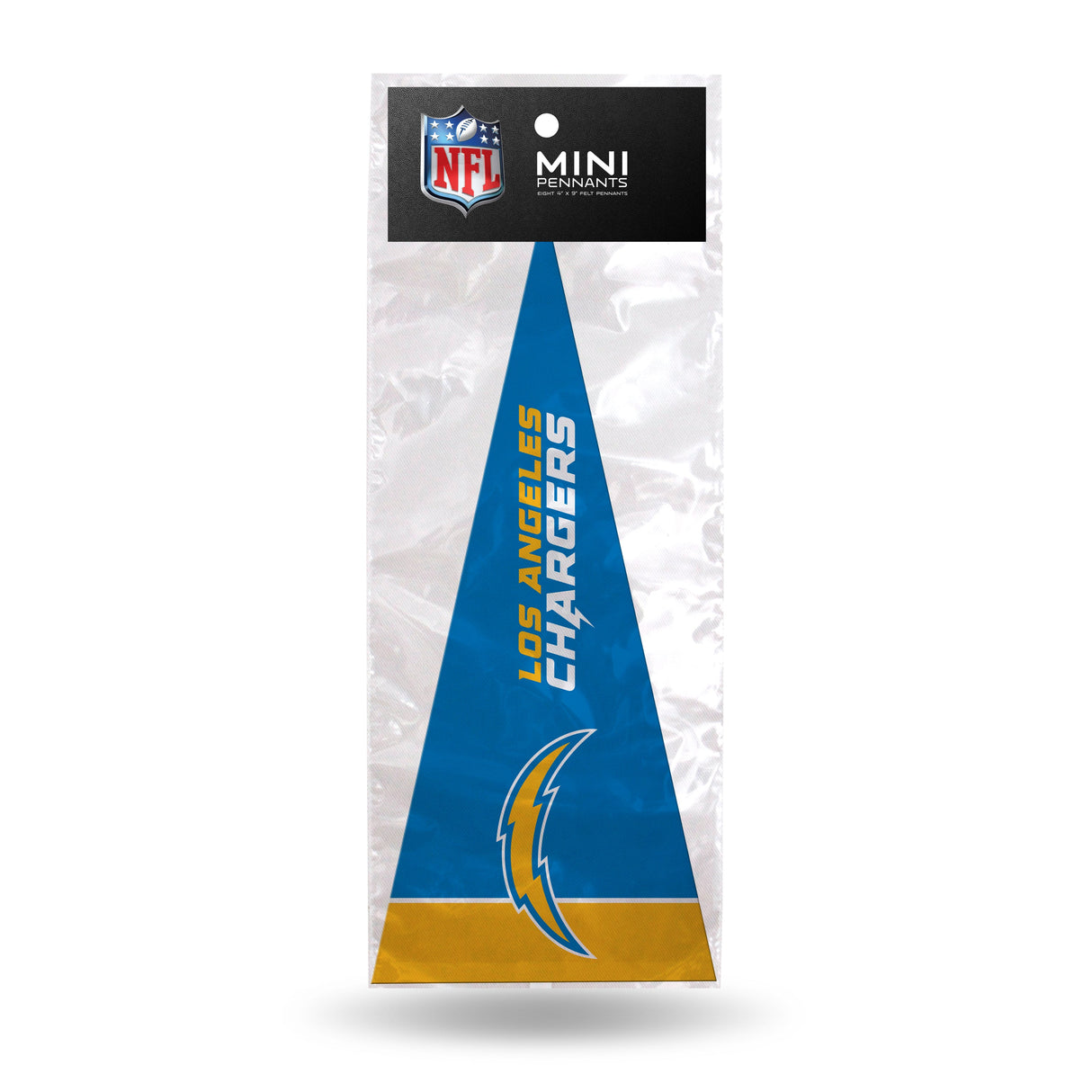 Los Angeles Chargers, Mini Pennants Pack, Licensed by Rico