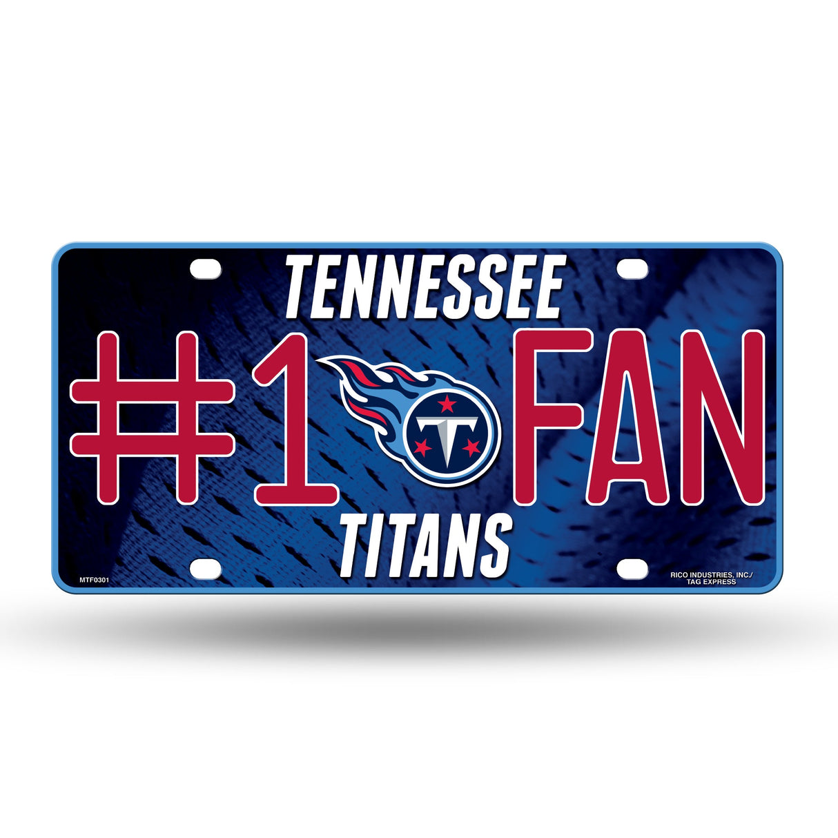 Tennessee Titans, MTF Metal Tag (#1 Fan), Licensed by Rico