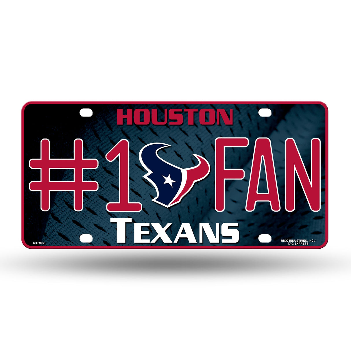 Houston Texans, MTF Metal Tag (#1 Fan), Licensed by Rico