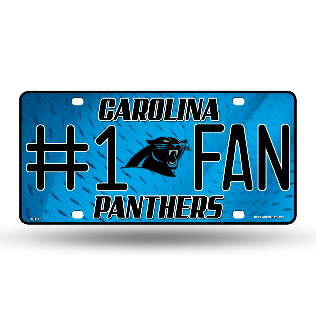 Carolina Panthers, MTF Metal Tag (#1 Fan), Licensed by Rico