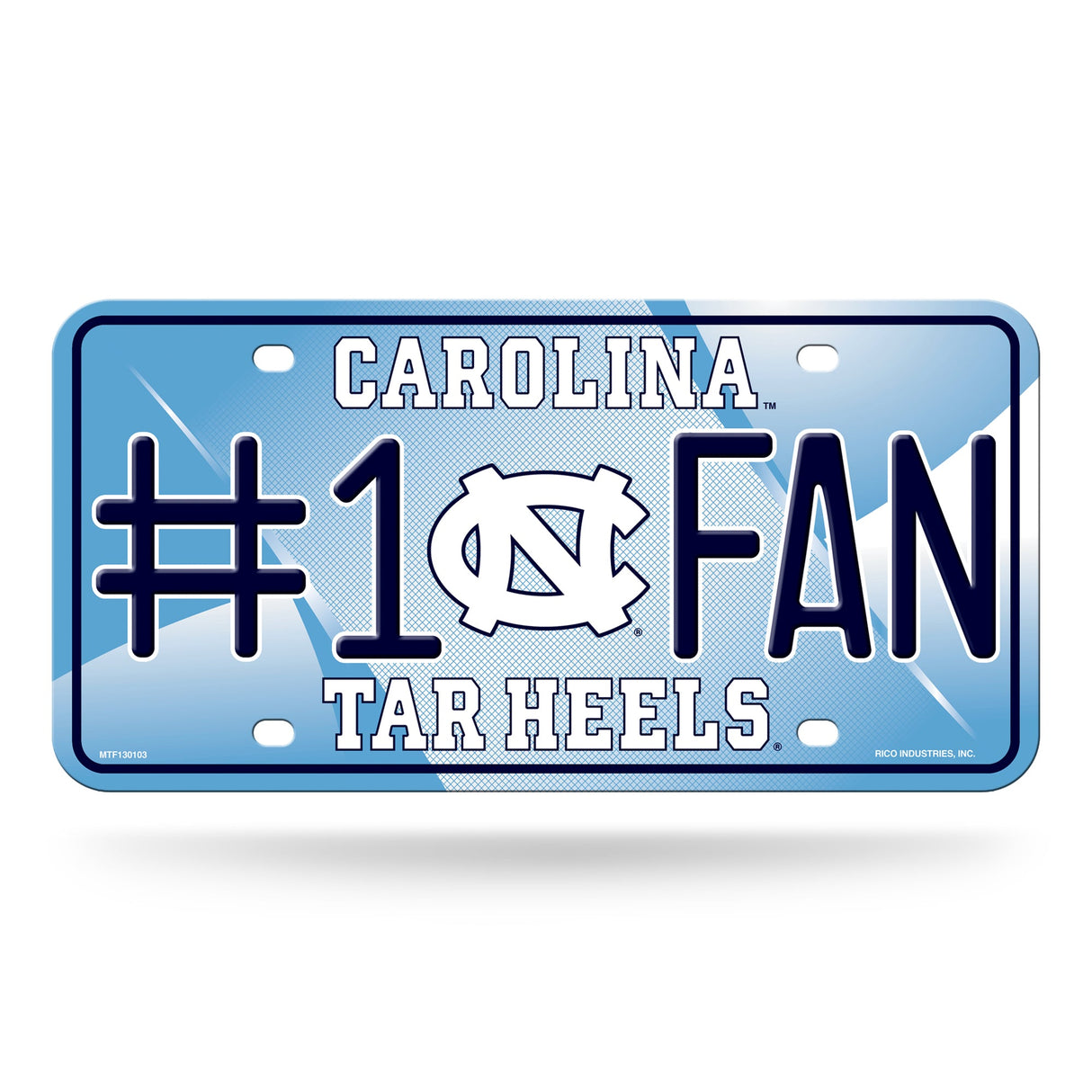 North Carolina Tar Heels, MTF Metal Tag (#1 Fan), Licensed by Rico