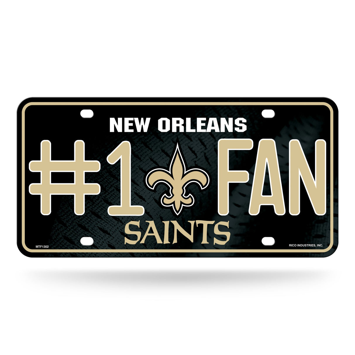 New Orleans Saints, MTF Metal Tag (#1 Fan), Licensed by Rico