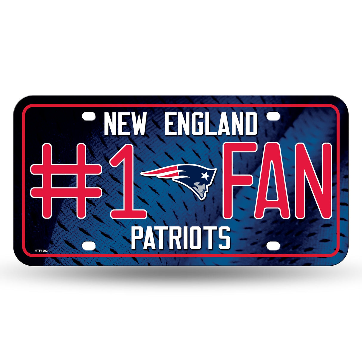 New England Patriots, MTF Metal Tag (#1 Fan), Licensed by Rico