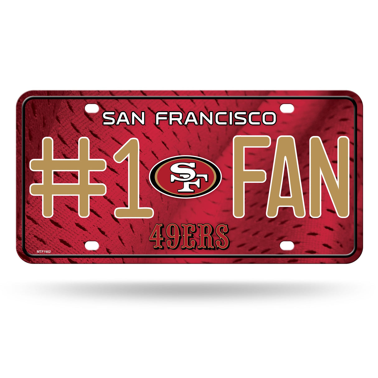 San Francisco 49ers, MTF Metal Tag (#1 Fan), Licensed by Rico