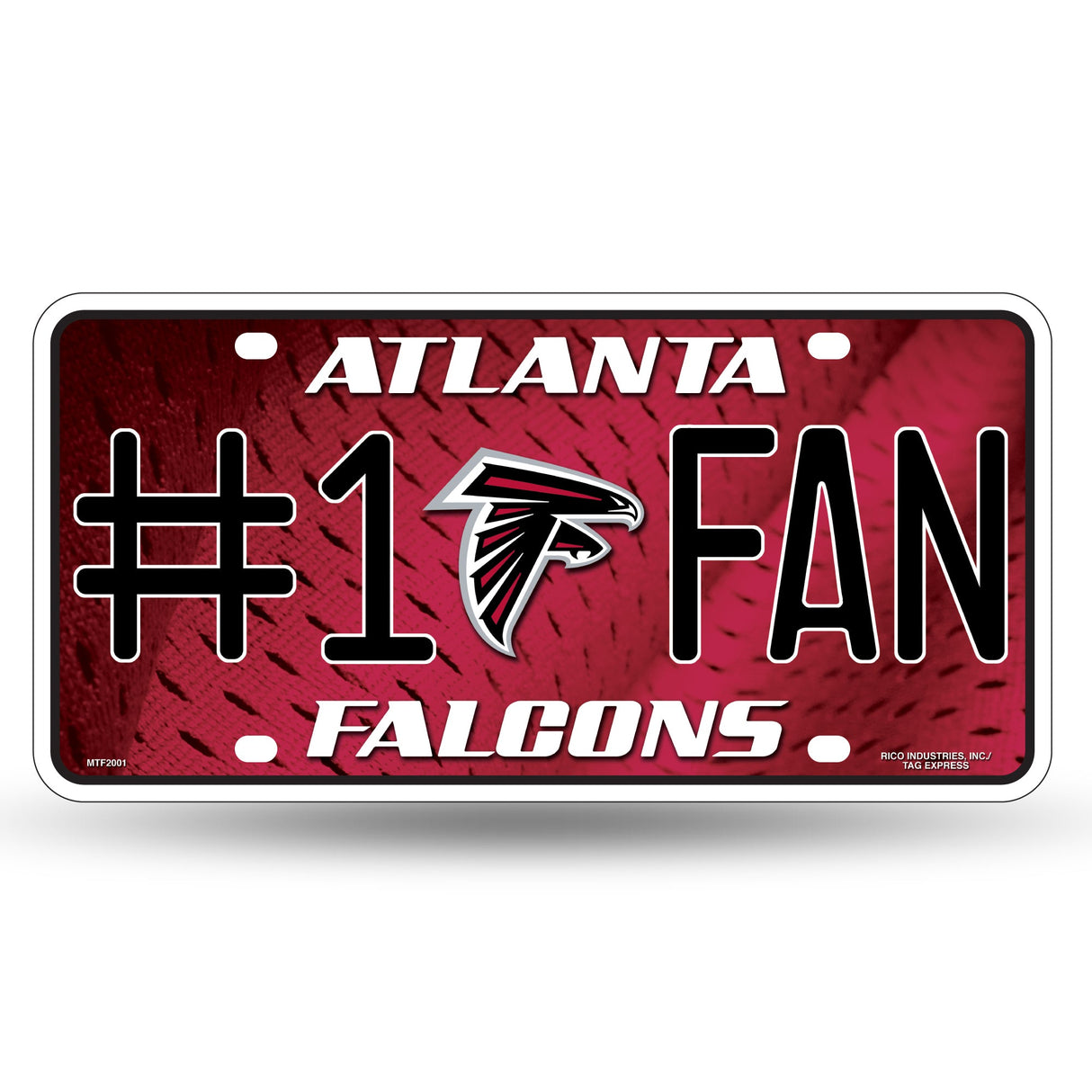 Atlanta Falcons, MTF Metal Tag (#1 Fan), Licensed by Rico