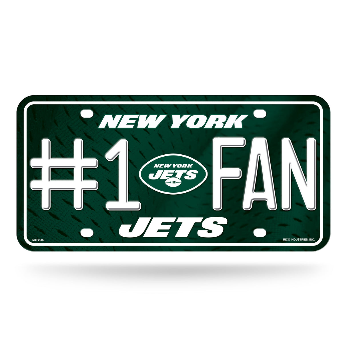 New York Jets, MTF Metal Tag (#1 Fan), Licensed by Rico