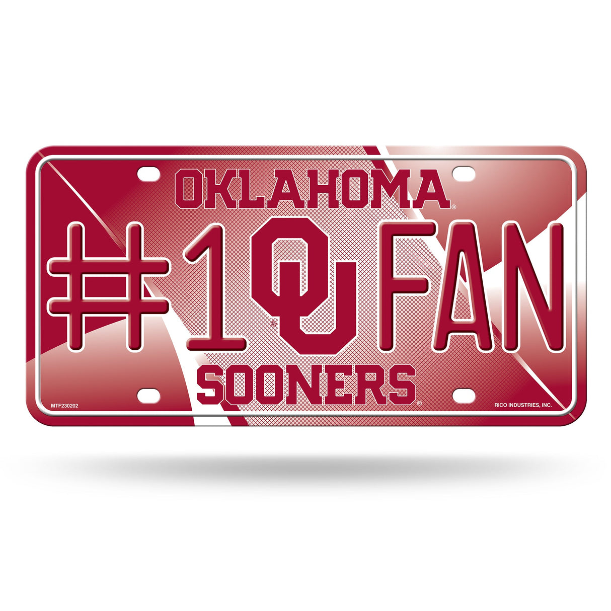 Oklahoma Sooners, MTF Metal Tag (#1 Fan), Licensed by Rico