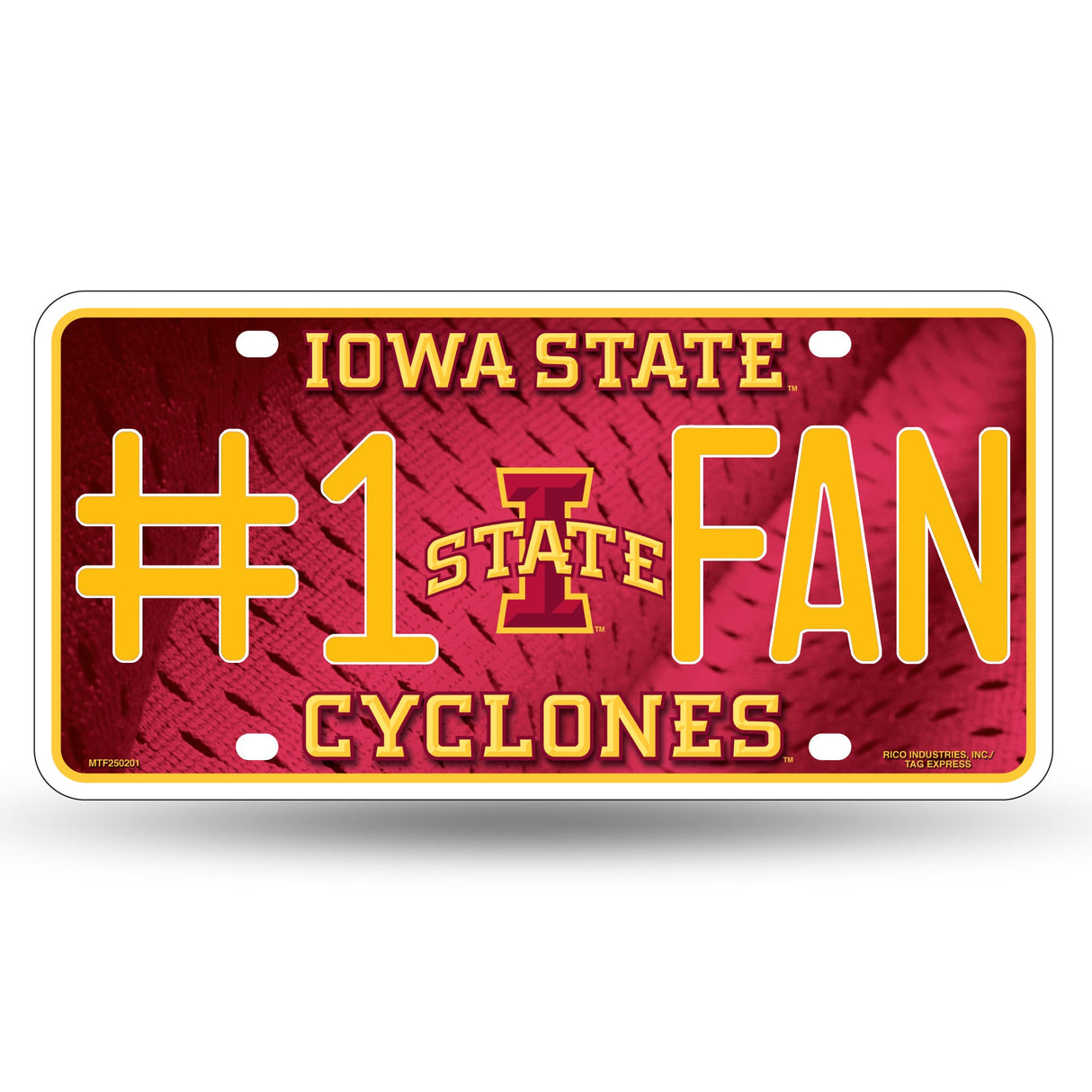 Iowa State Cyclones, MTF Metal Tag (#1 Fan), Licensed by Rico