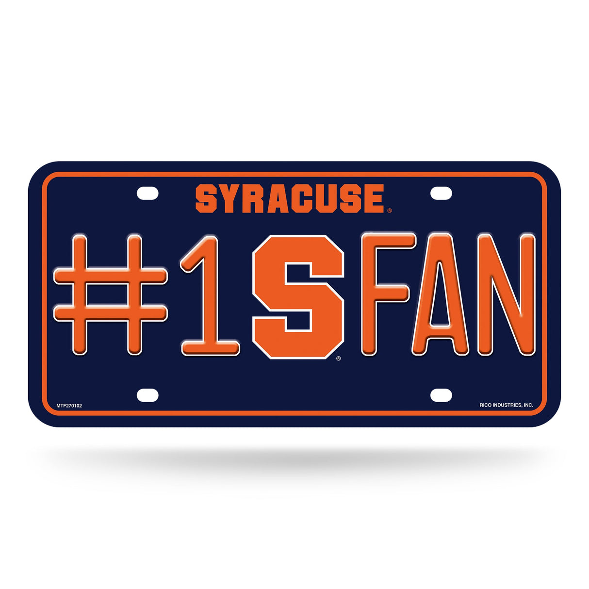 Syracuse Orange, MTF Metal Tag (#1 Fan), Licensed by Rico