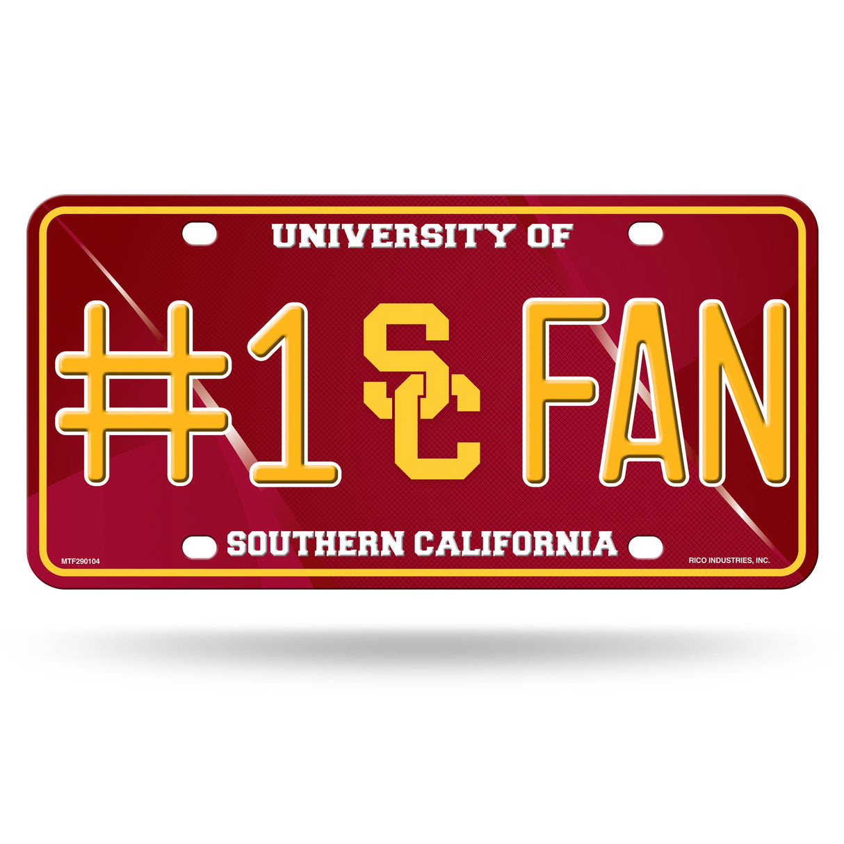 Southern California Trojans, MTF Metal Tag (#1 Fan), Licensed by Rico