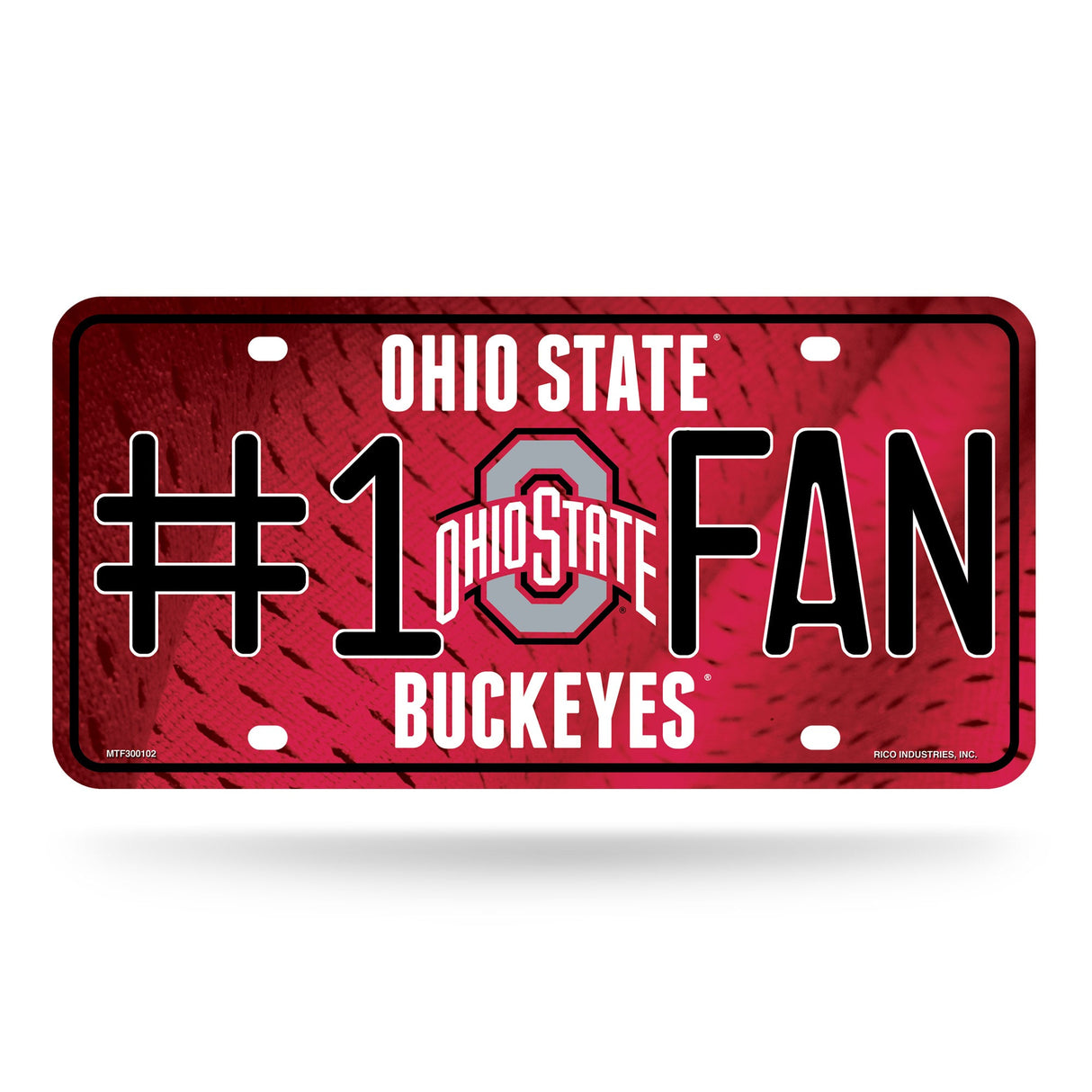 Ohio State Buckeyes, MTF Metal Tag (#1 Fan), Licensed by Rico