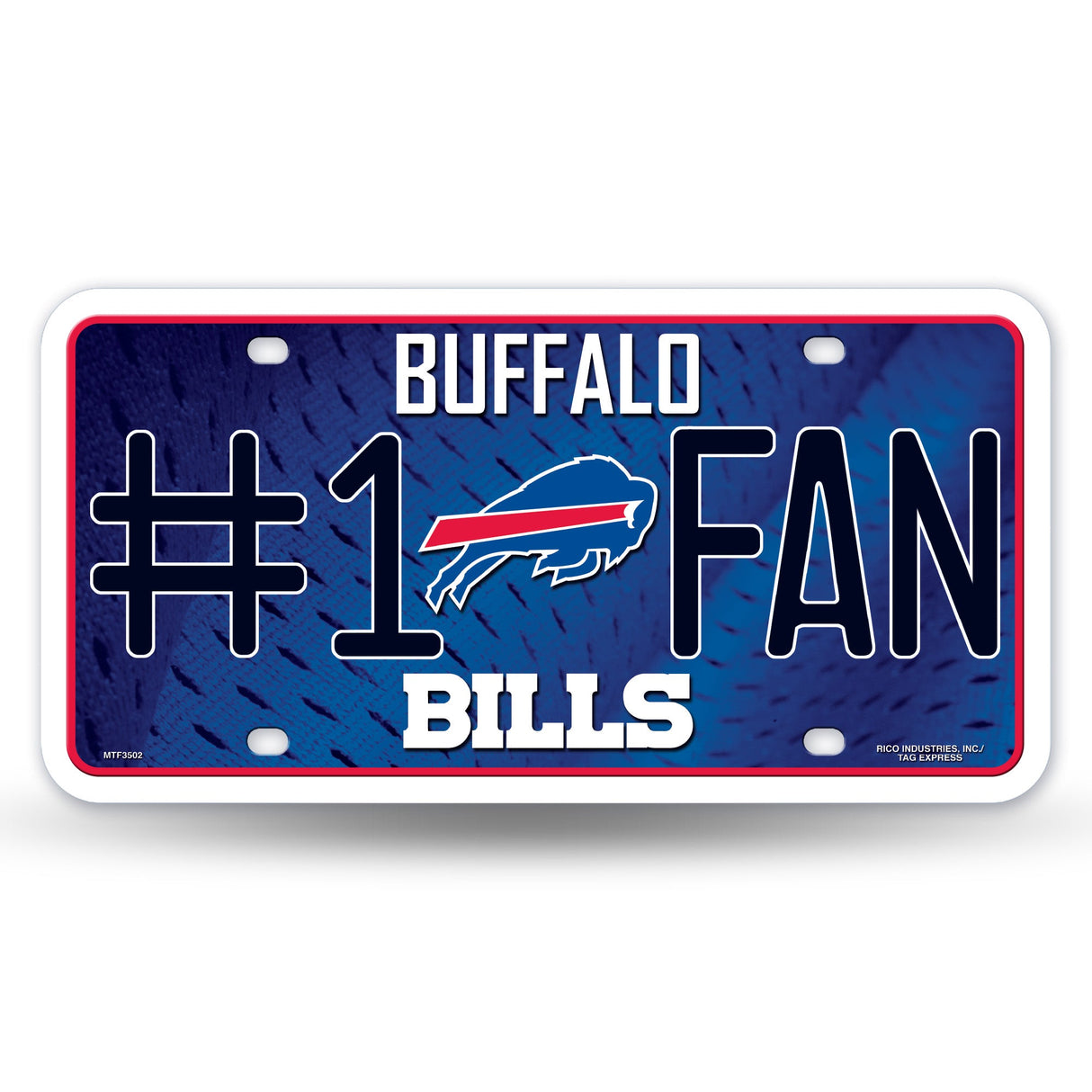 Buffalo Bills, MTF Metal Tag (#1 Fan), Licensed by Rico