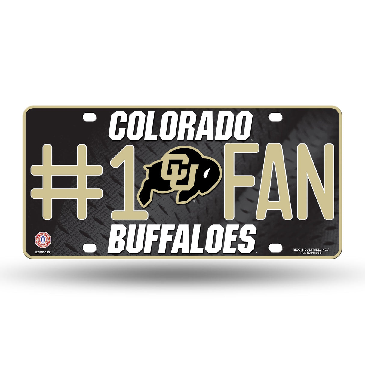 Colorado Buffaloes, MTF Metal Tag (#1 Fan), Licensed by Rico