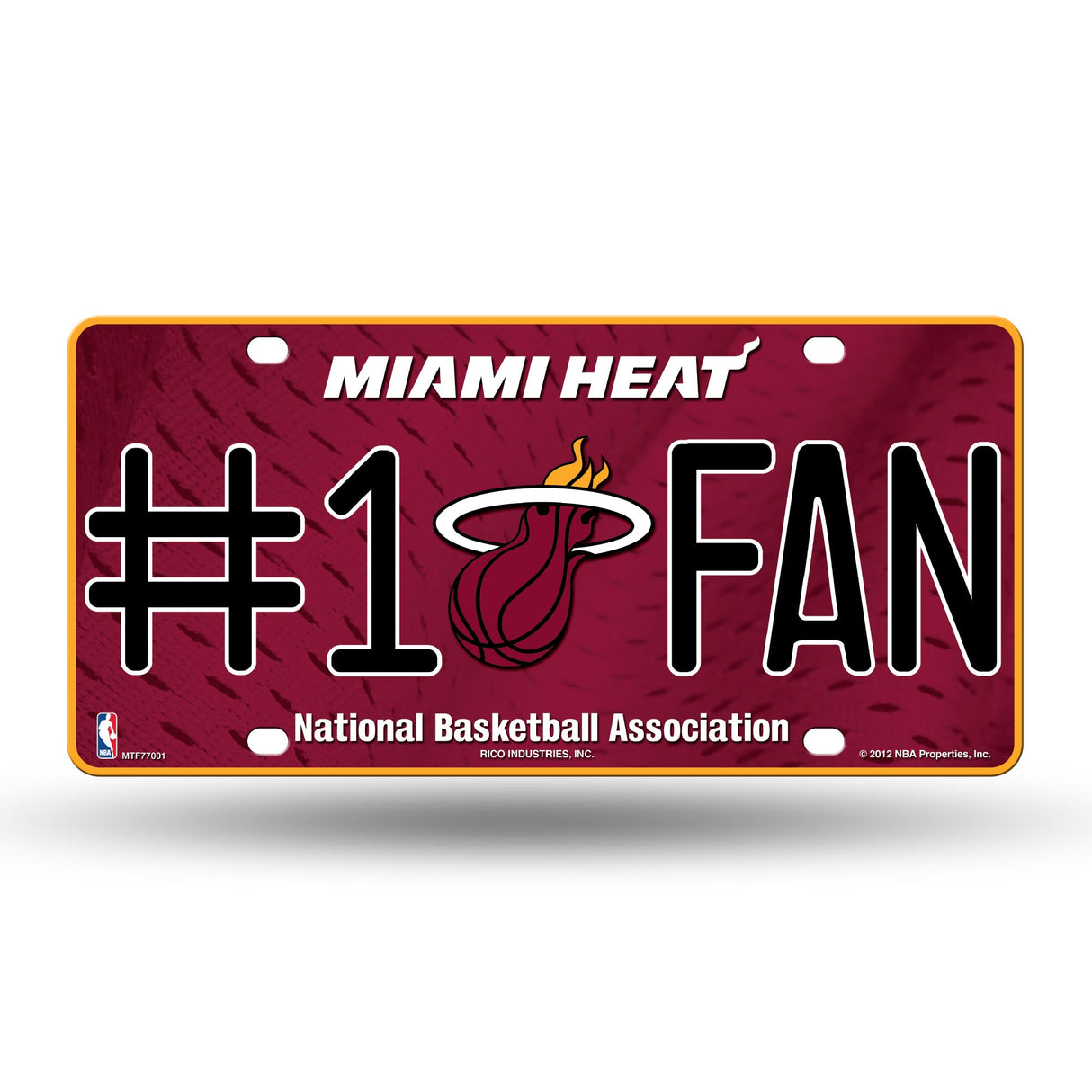 Miami Heat, MTF Metal Tag (#1 Fan), Licensed by Rico