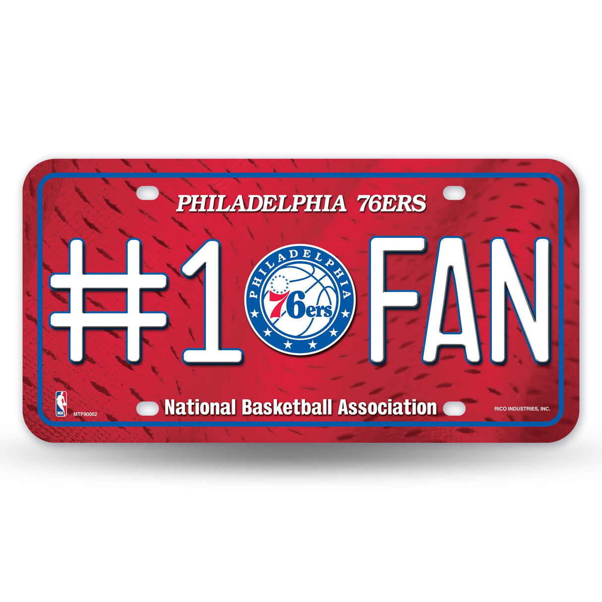 Philadelphia 76ers, MTF Metal Tag (#1 Fan), Licensed by Rico