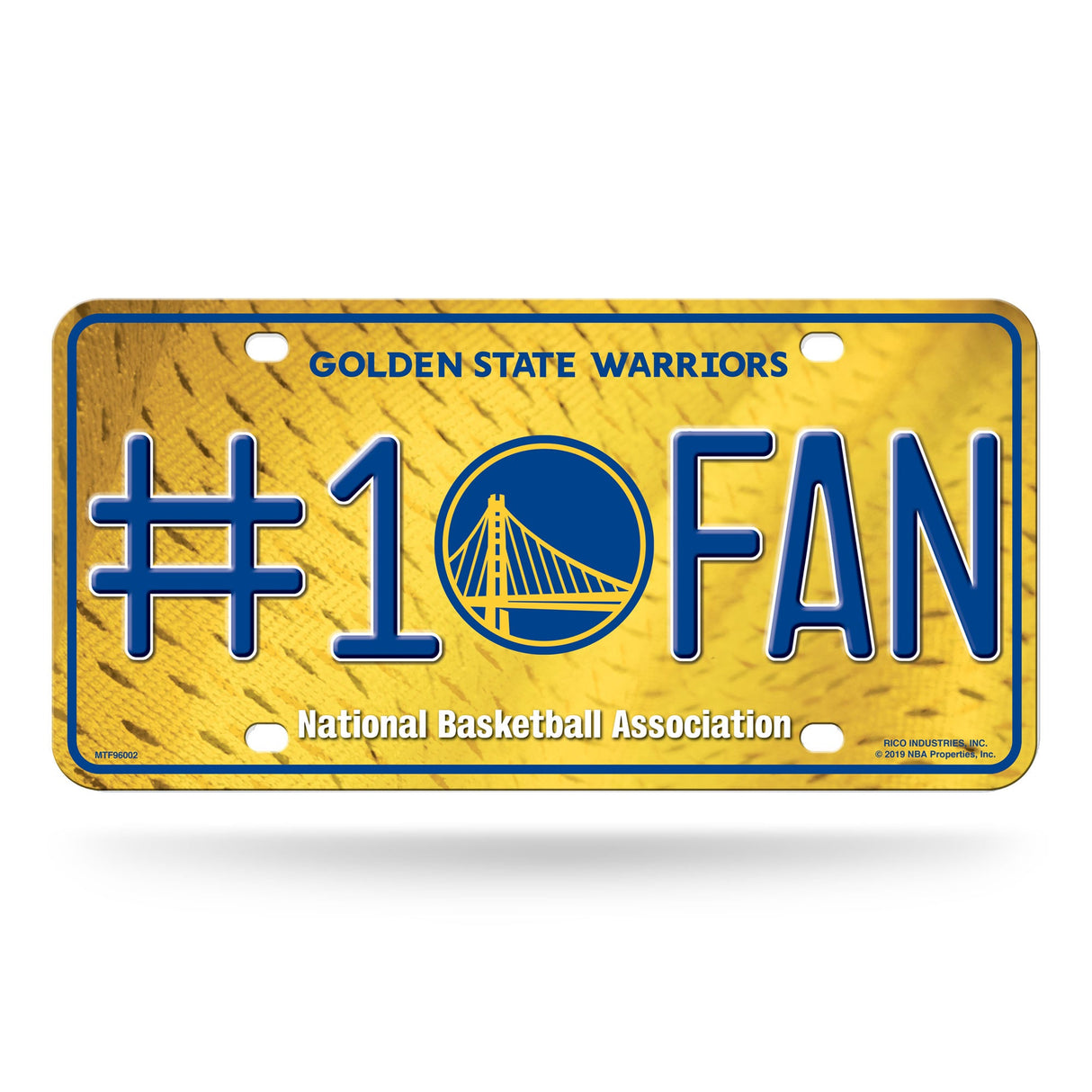 Golden State Warriors, MTF Metal Tag (#1 Fan), Licensed by Rico