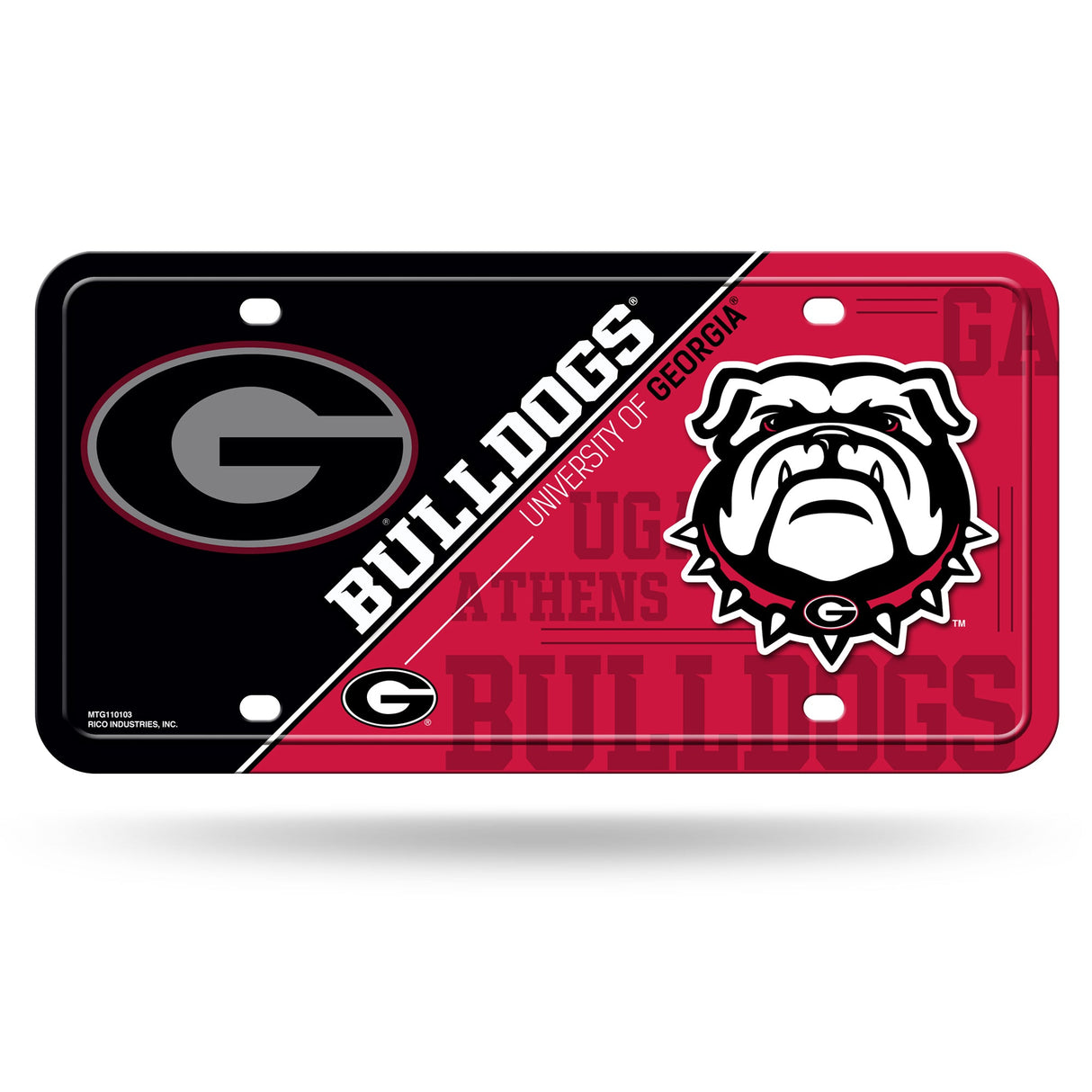 Georgia Bulldogs, MTG Metal Tag, Licensed by Rico