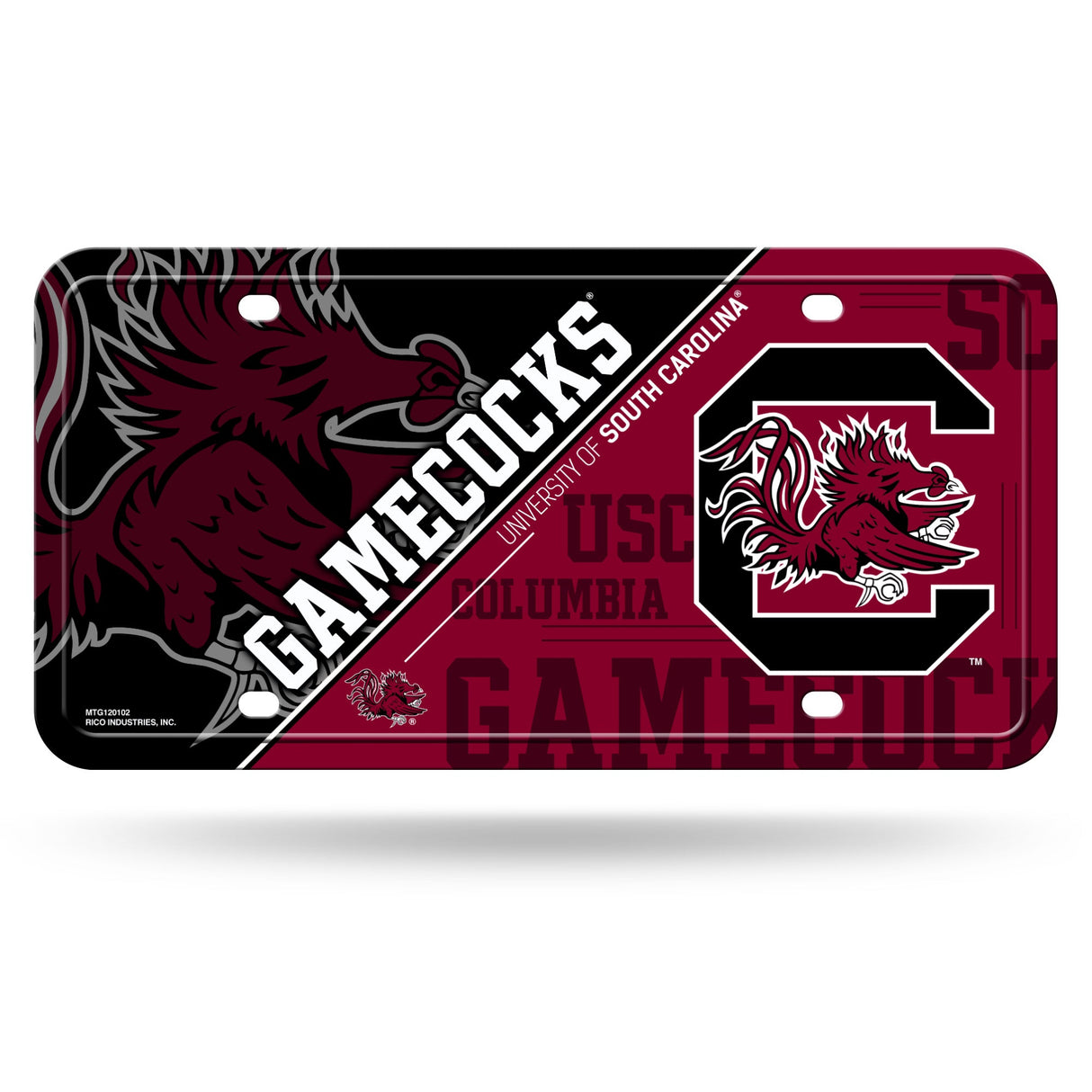 South Carolina Gamecocks, MTG Metal Tag, Licensed by Rico