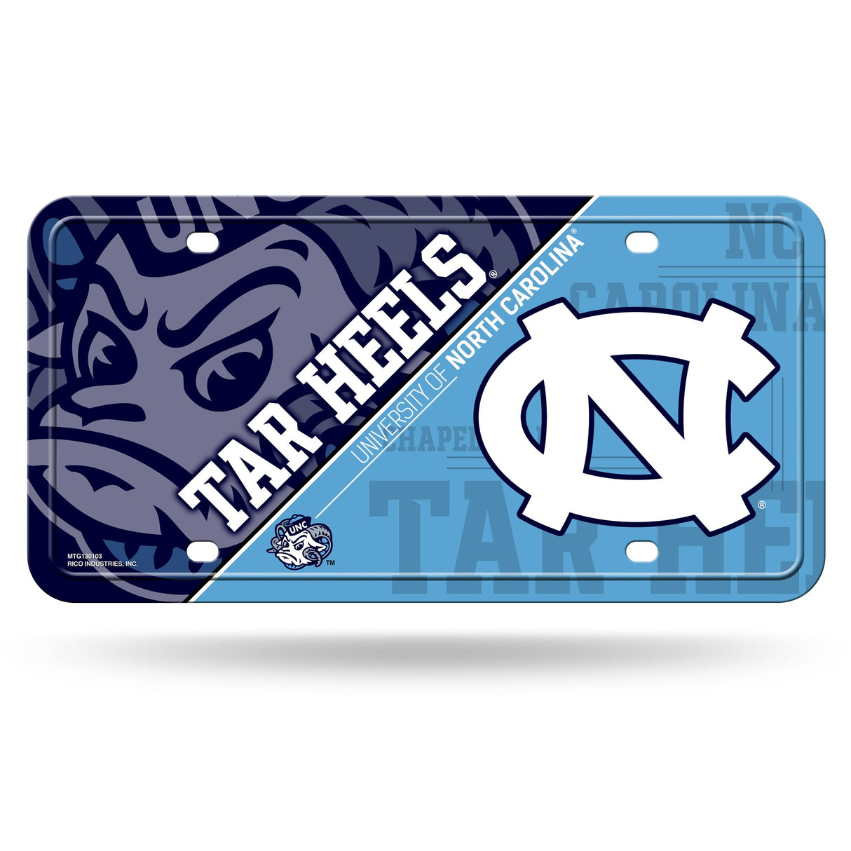 North Carolina Tar Heels, MTG Metal Tag, Licensed by Rico