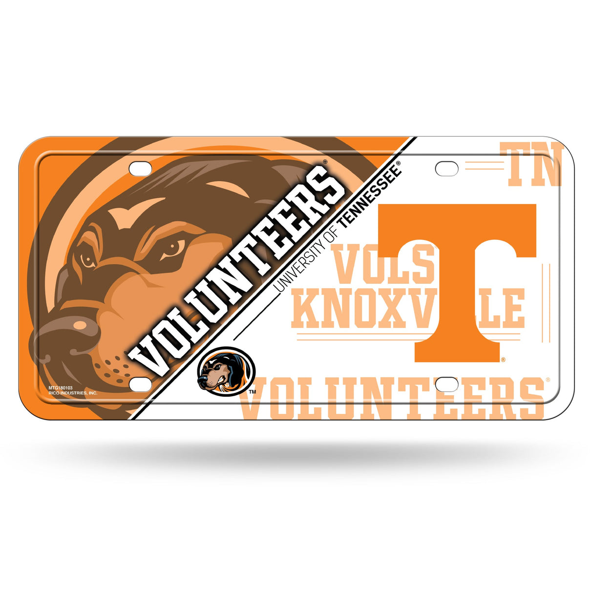 Tennessee Volunteers, MTG Metal Tag, Licensed by Rico