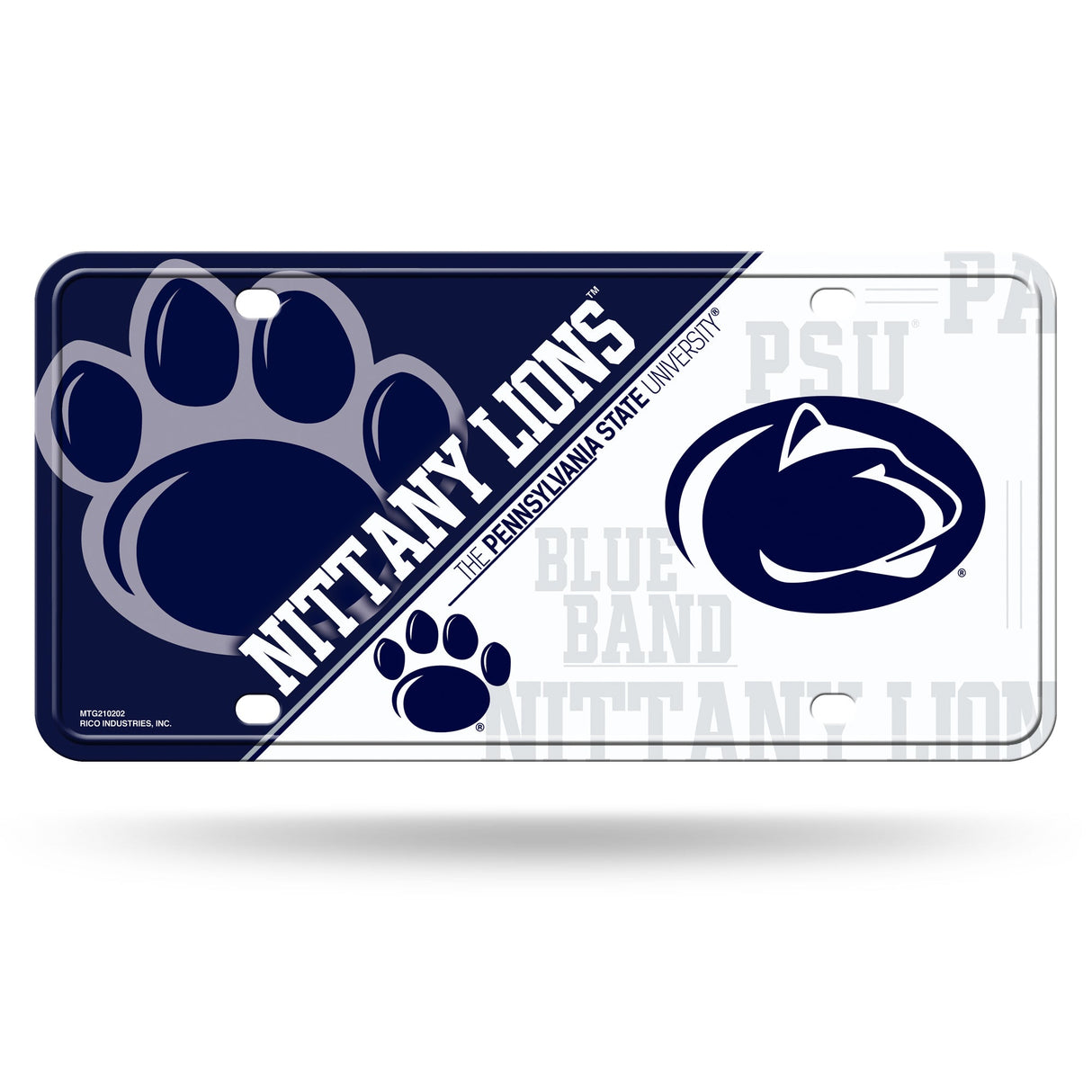 Penn State Nittany Lions, MTG Metal Tag, Licensed by Rico