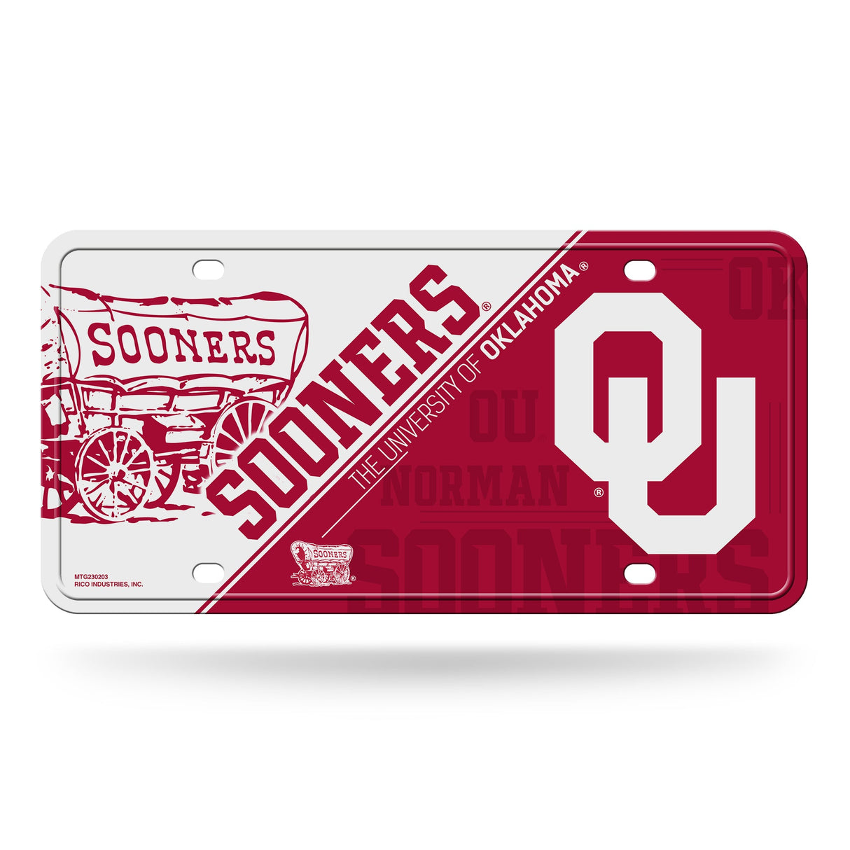 Oklahoma Sooners, MTG Metal Tag, Licensed by Rico