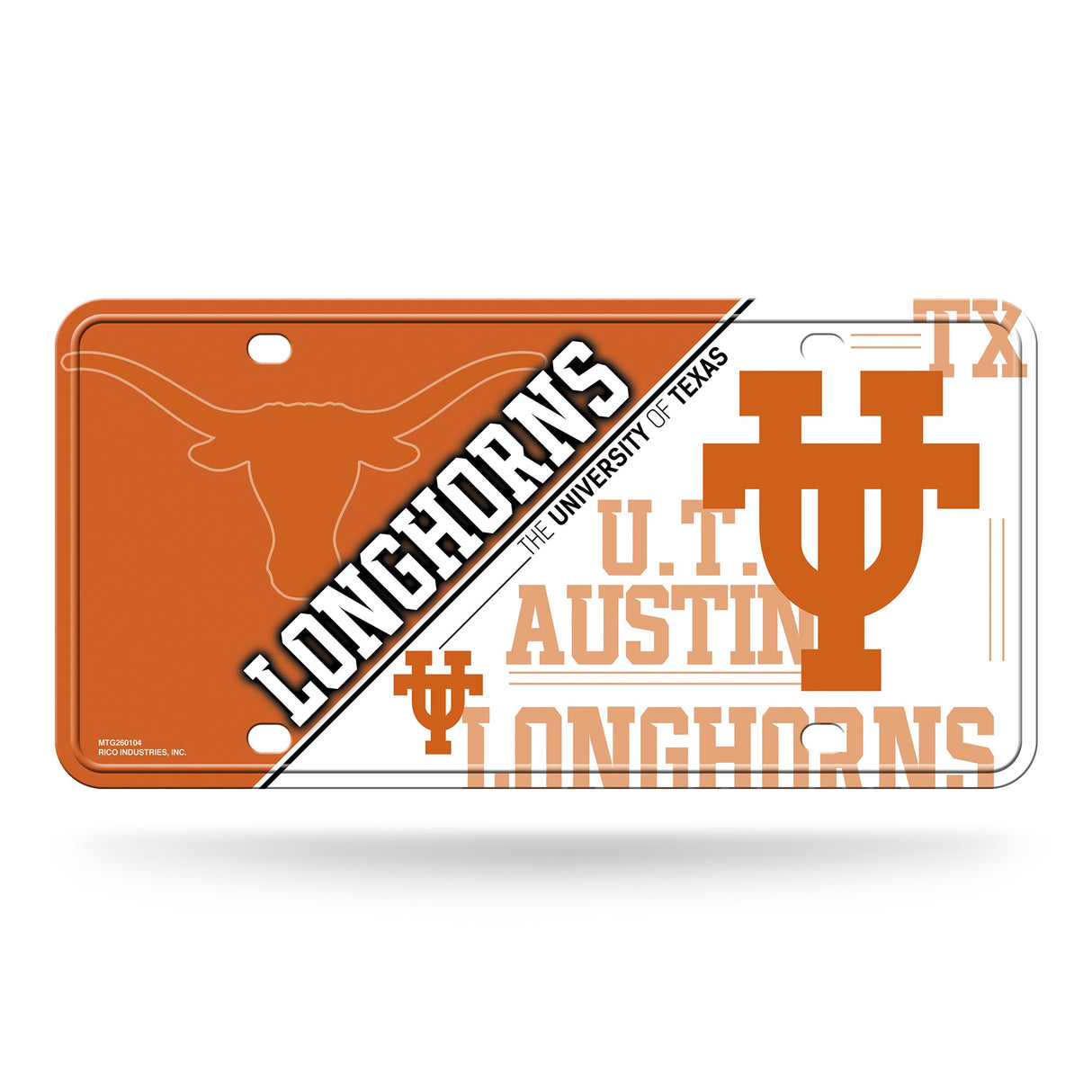 Texas Longhorns, MTG Metal Tag, Licensed by Rico