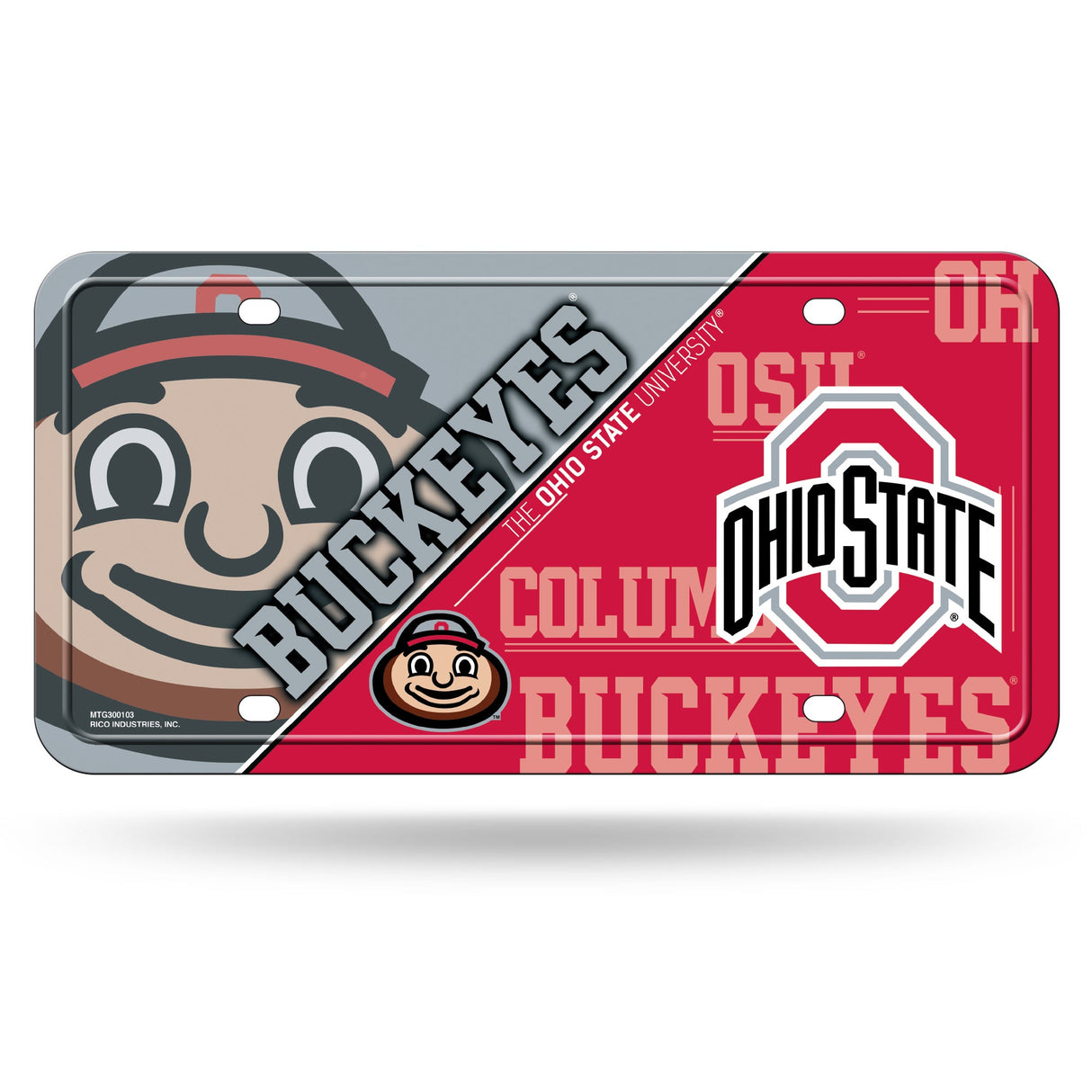 Ohio State Buckeyes, MTG Metal Tag, Licensed by Rico