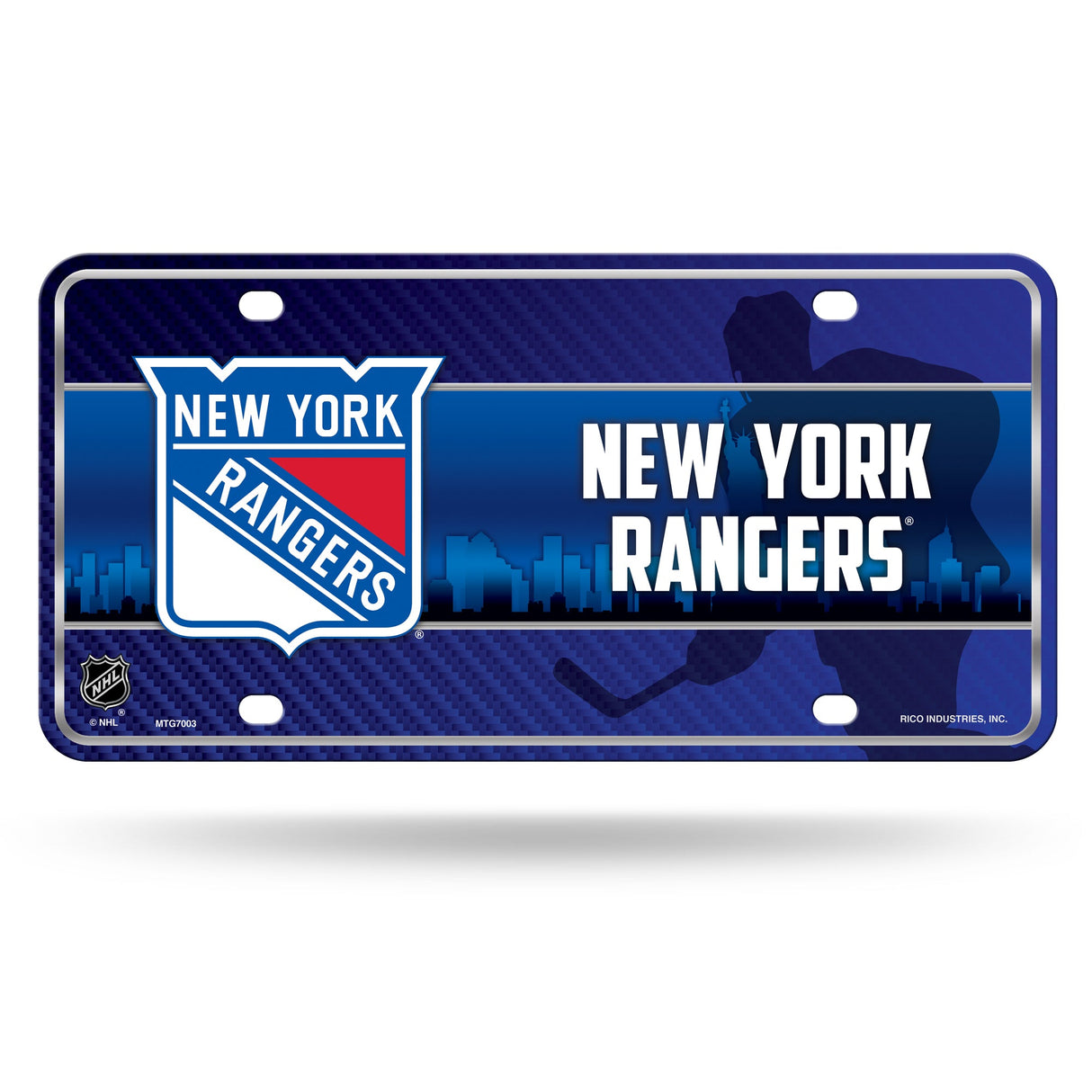 New York Rangers, MTG Metal Tag, Licensed by Rico