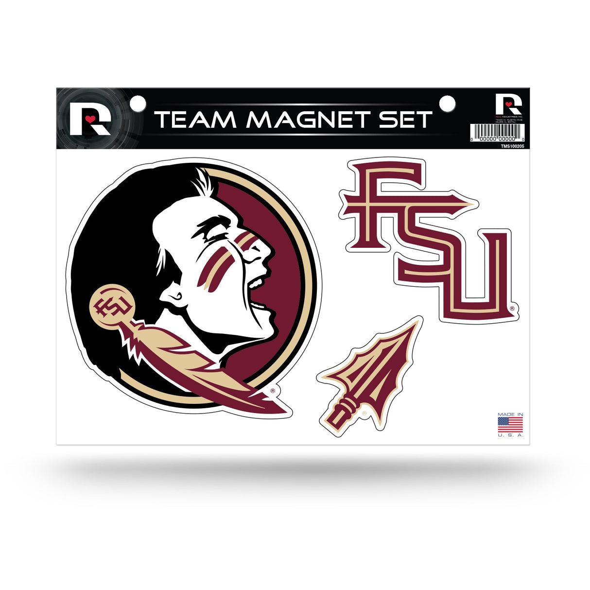 Florida State Seminoles, TMS Team Magnet Sheet, Licensed by Rico