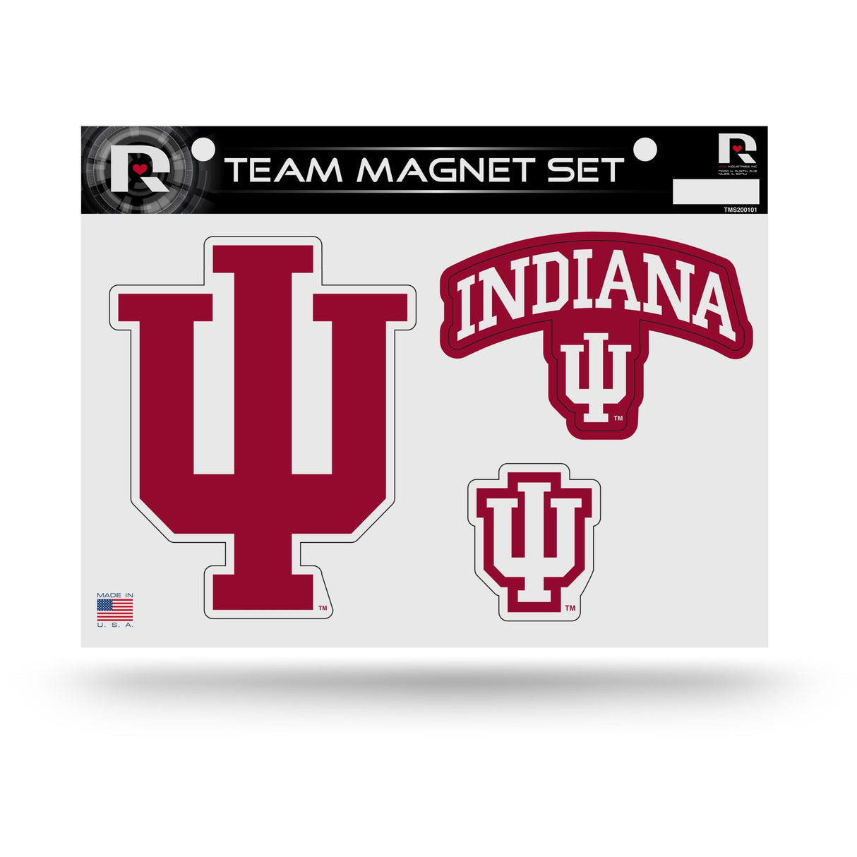 Indiana Hoosiers, TMS Team Magnet Sheet, Licensed by Rico