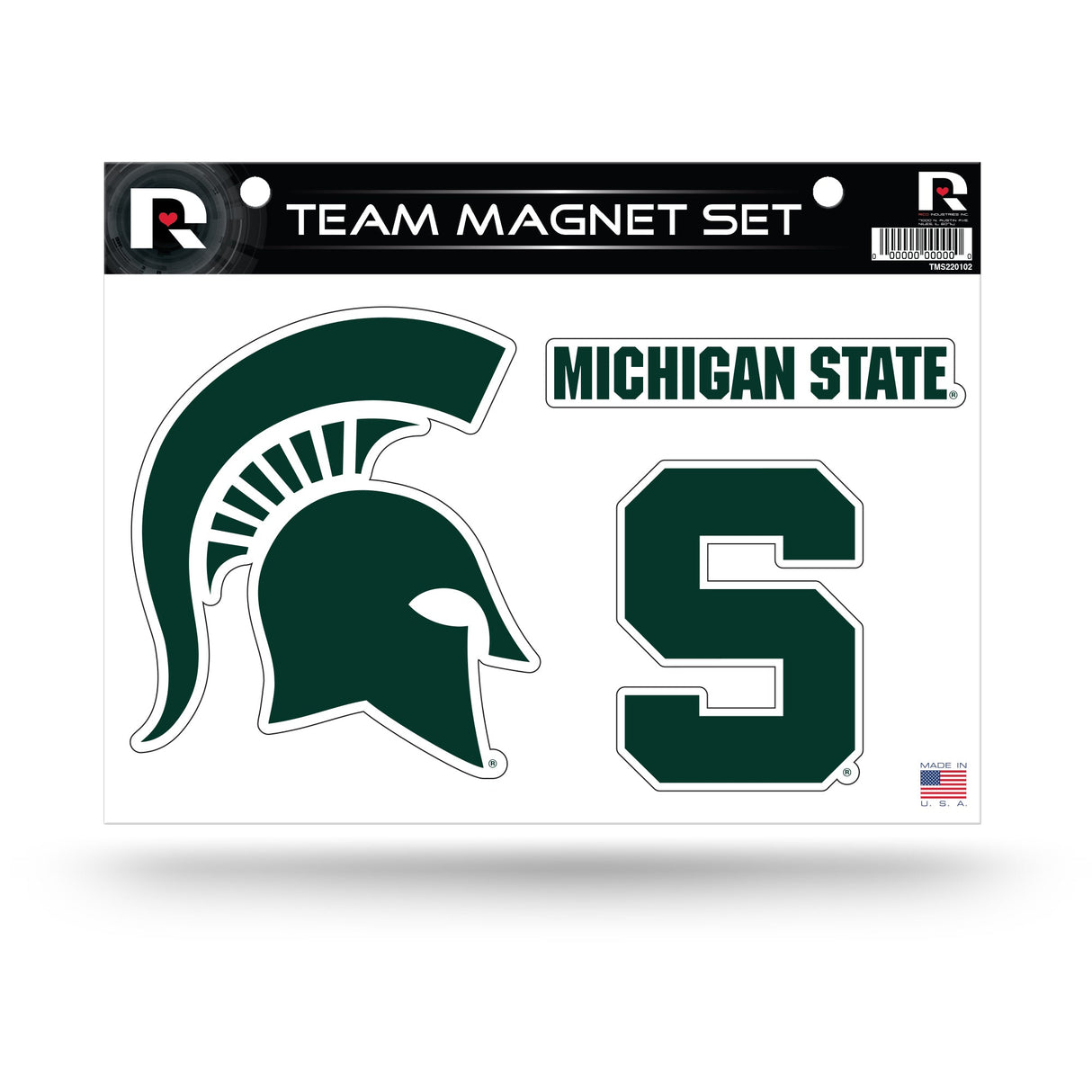 Michigan State Spartans, TMS Team Magnet Sheet, Licensed by Rico