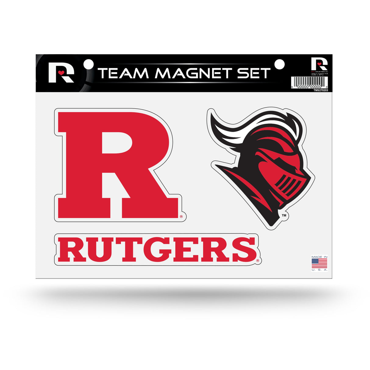 Rutgers Scarlet Knights, TMS Team Magnet Sheet, Licensed by Rico