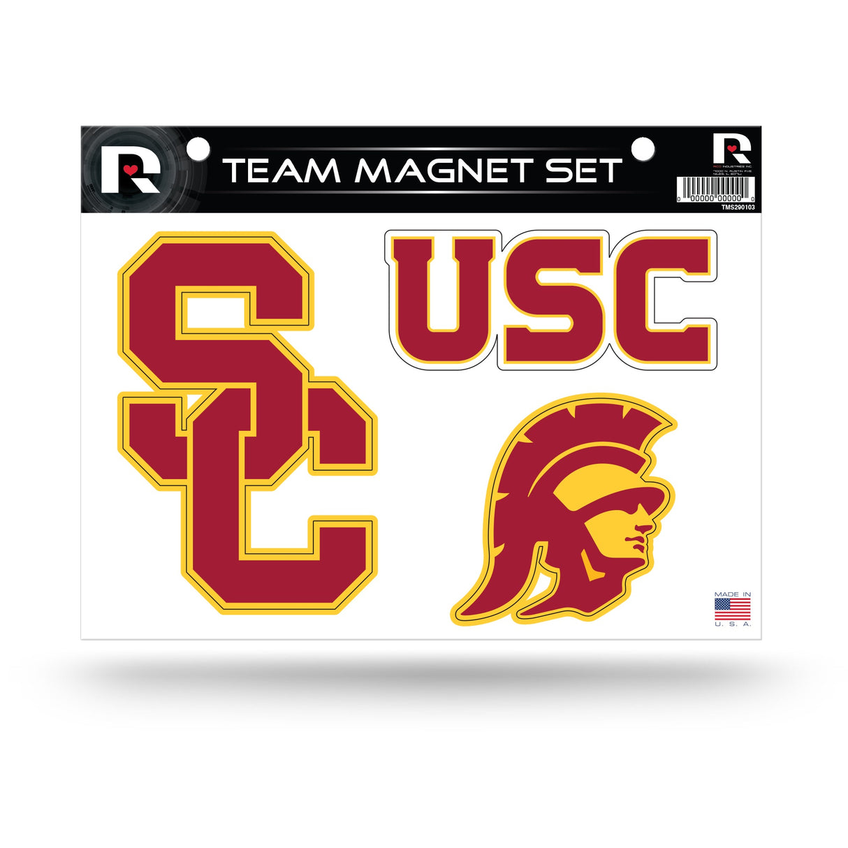 Southern California Trojans, TMS Team Magnet Sheet, Licensed by Rico