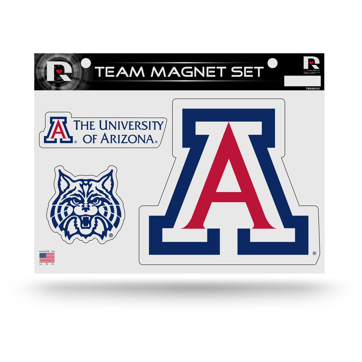 Arizona Wildcats, TMS Team Magnet Sheet, Licensed by Rico